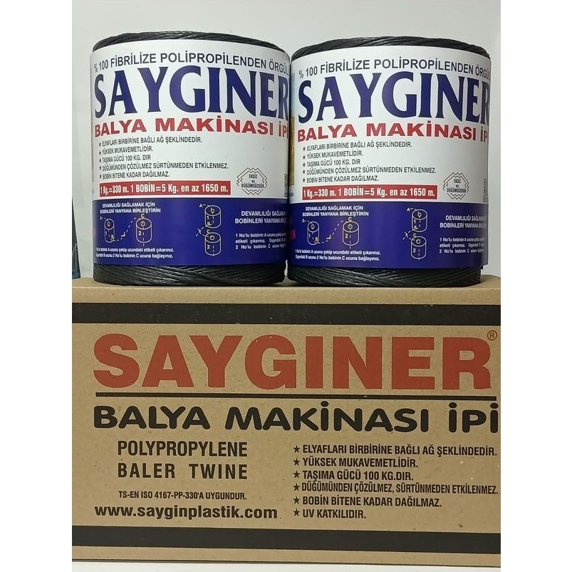 Saygıner Balya Ipi 10 kg (5+5 kg 2 Bobin) Diğer Fiyatı
