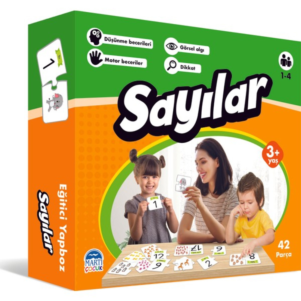 Sayılar - Eğitici Öğretici Yapboz 42 Parça 3+ Yaş Zihinsel Gelişim Kitapları Fiyatı