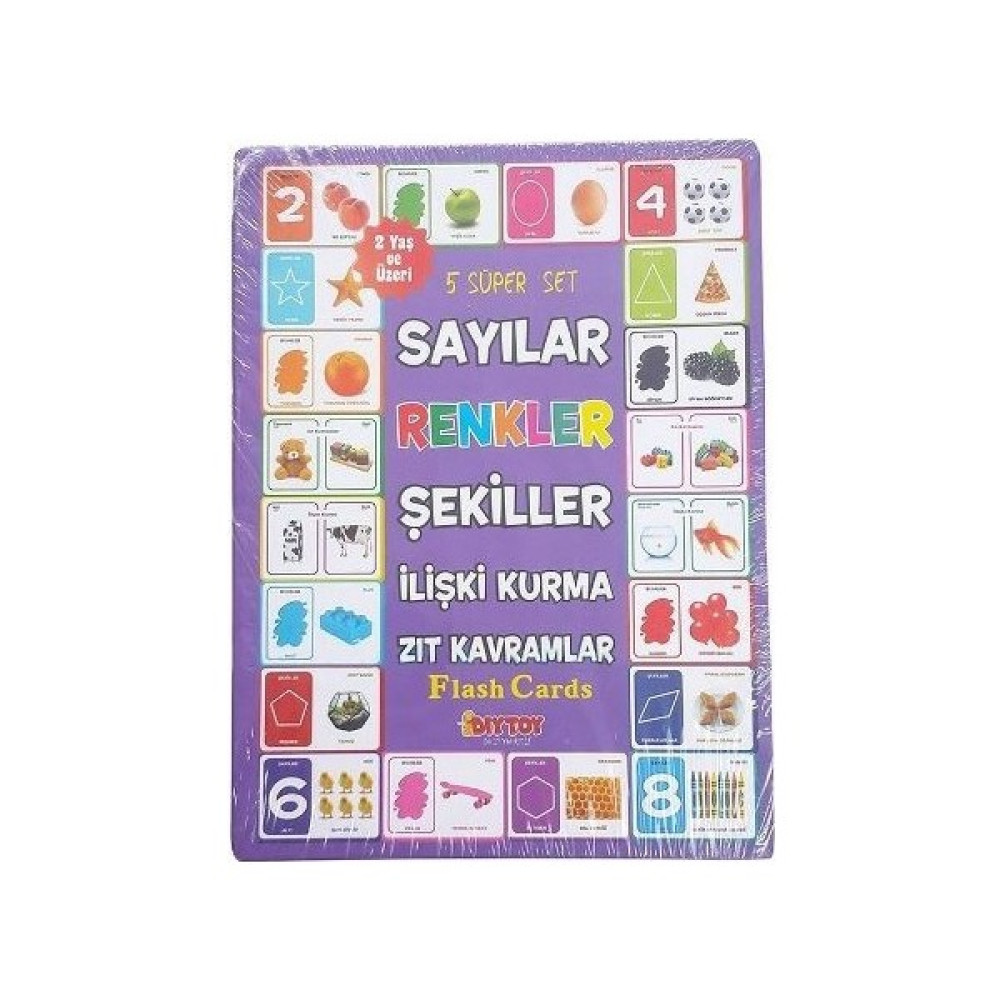 Sayılar, Renkler, Şekiller, İlişki Kurma, Zıt Kavramlar Aktivite & Eğitici Kitaplar Fiyatı