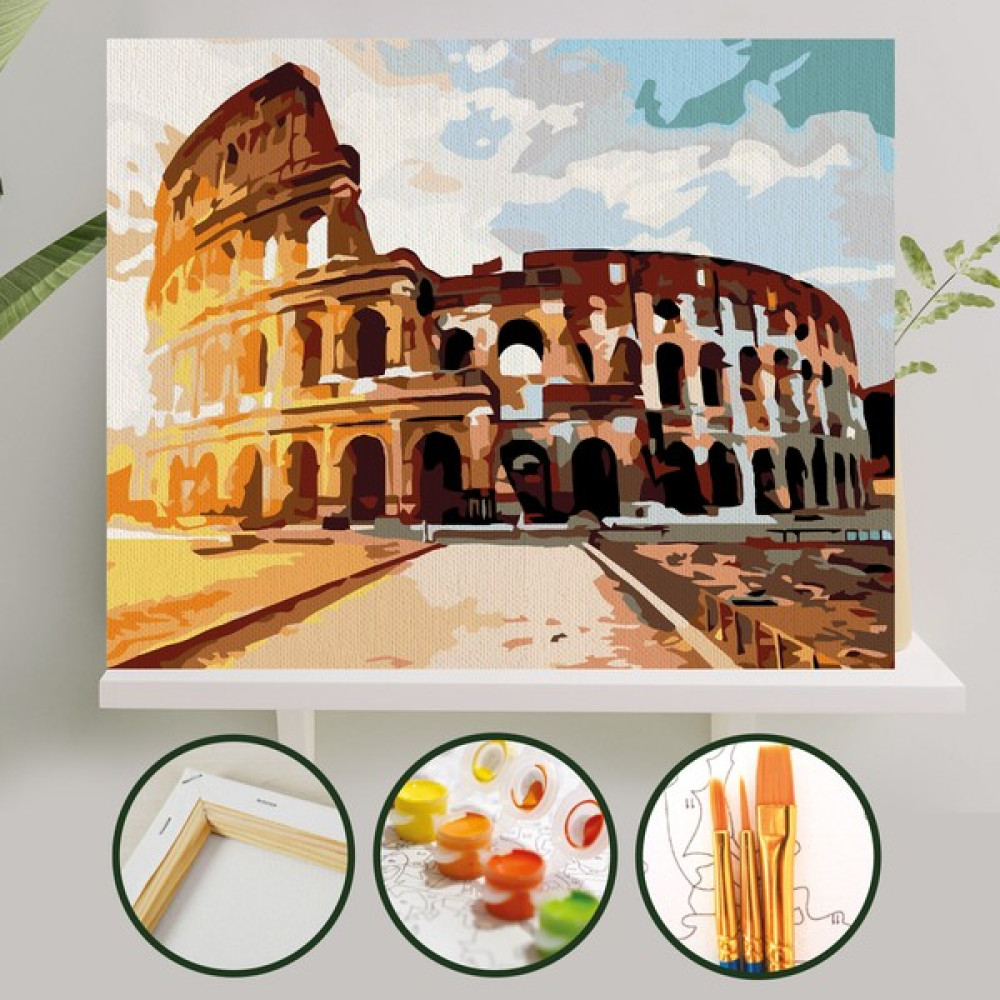 Sayılarla Boyama Tuval Seti Fırça Boya Dahil (Çıtalı) 40X50 cm - Roma Sanatsal Malzemeler Fiyatı
