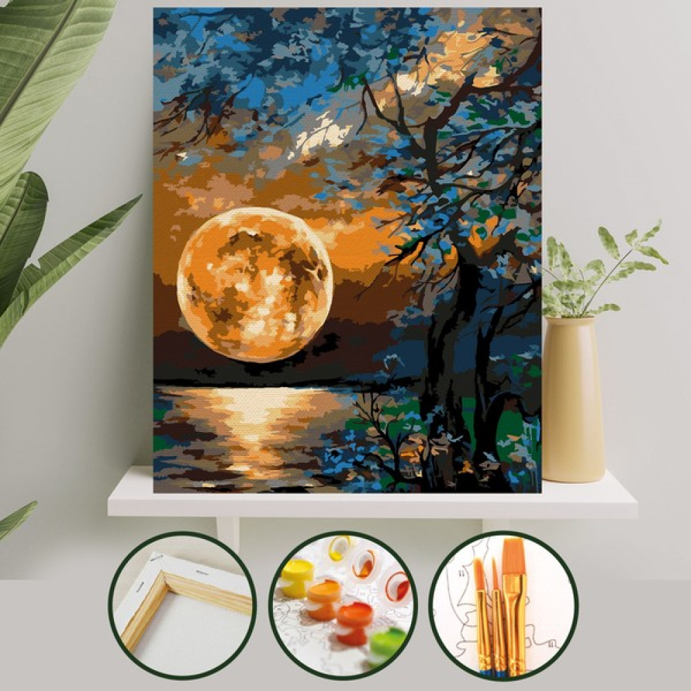 Sayılarla Boyama Tuval Seti Fırça Boya Dahil (Çıtalı) 40X50 cm - Yakamoz Sanatsal Malzemeler Fiyatı