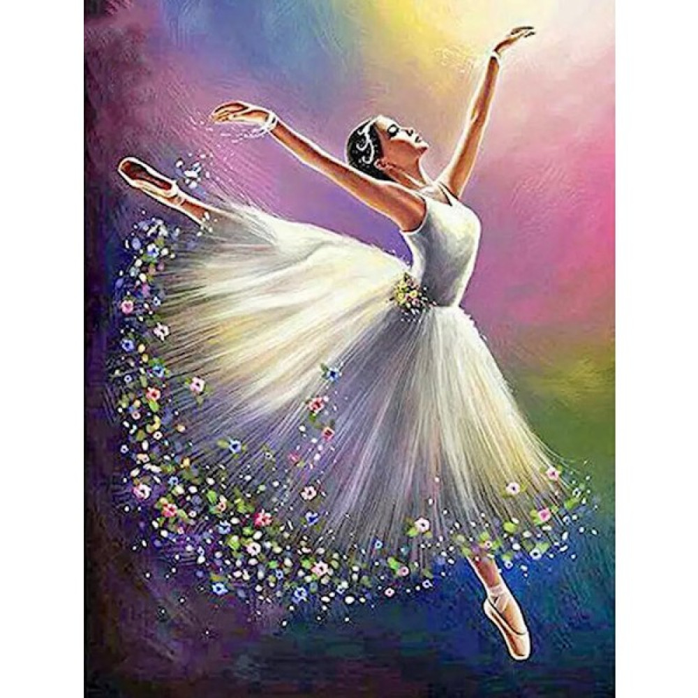 Sayılarla Elmas Boyama Hobi Seti - Balerin 30X40 cm Sanatsal Malzemeler Fiyatı