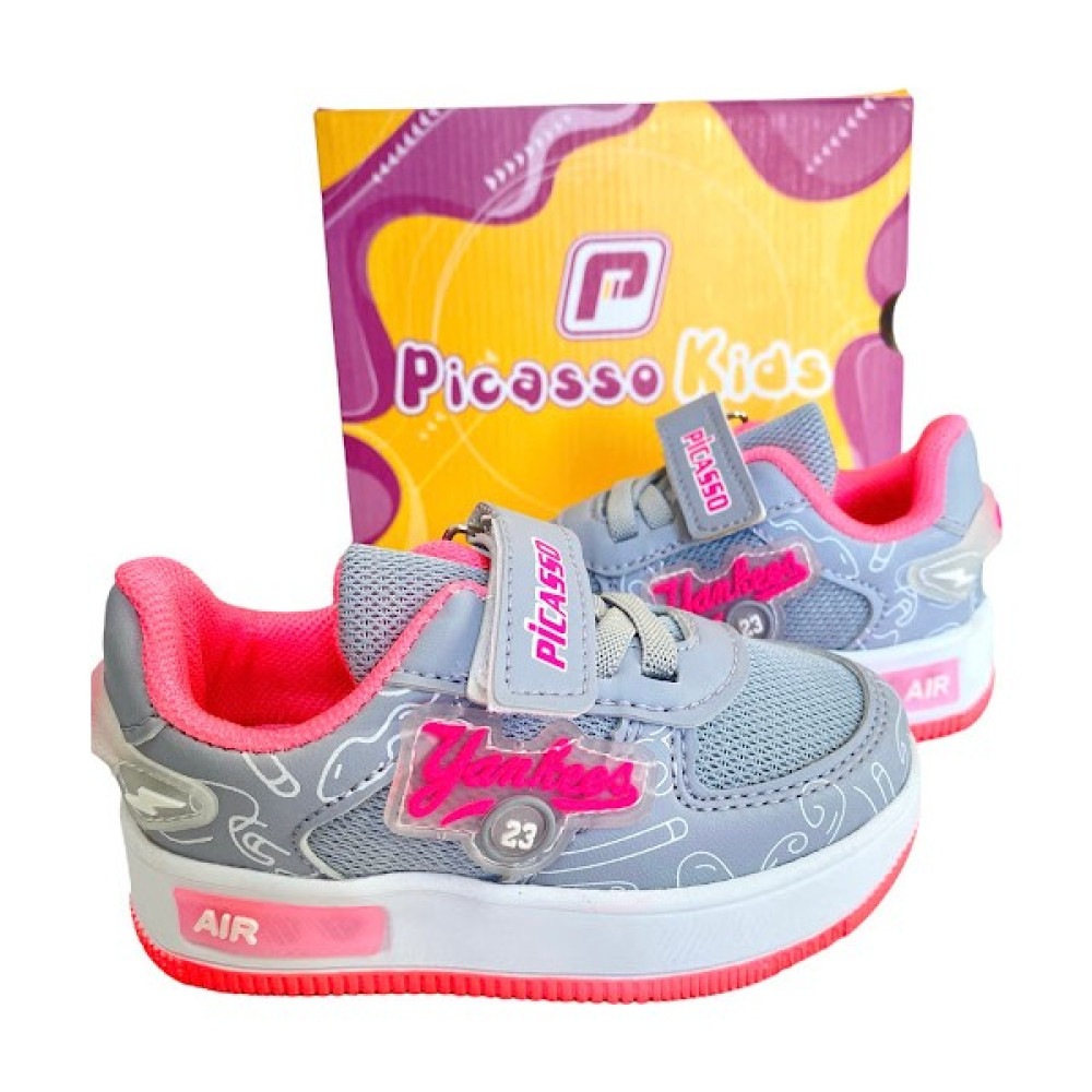 Sayılı Işıklı Kız Bebek ve Çocuk Sneakers Ayakkabı Hafif Rahat Yumuşak Taban Bantlı Ilk Adım Ayakkabısı Kız Çocuk Günlük Ayakkabısı Fiyatı