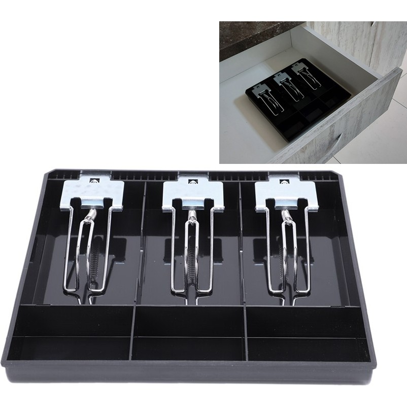 Saypos Metal Mandallı Çekmece Içi Para Düzenleyici 3 Banknot Bölmeli Para Çekmecesi Içi Siyah 24,5x24,5x3,5 cm SSD / Solid State Drive Fiyatı