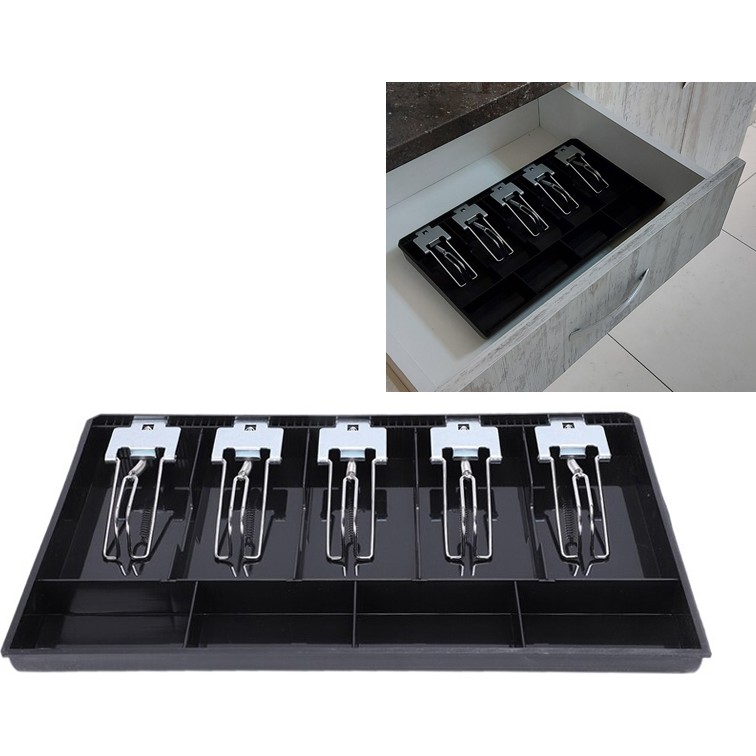 Saypos Metal Mandallı Çekmece İçi Para Düzenleyici 5 Banknot Bölmeli Para Çekmecesi İçi 40,5x24,5x3,5cm SSD / Solid State Drive Fiyatı