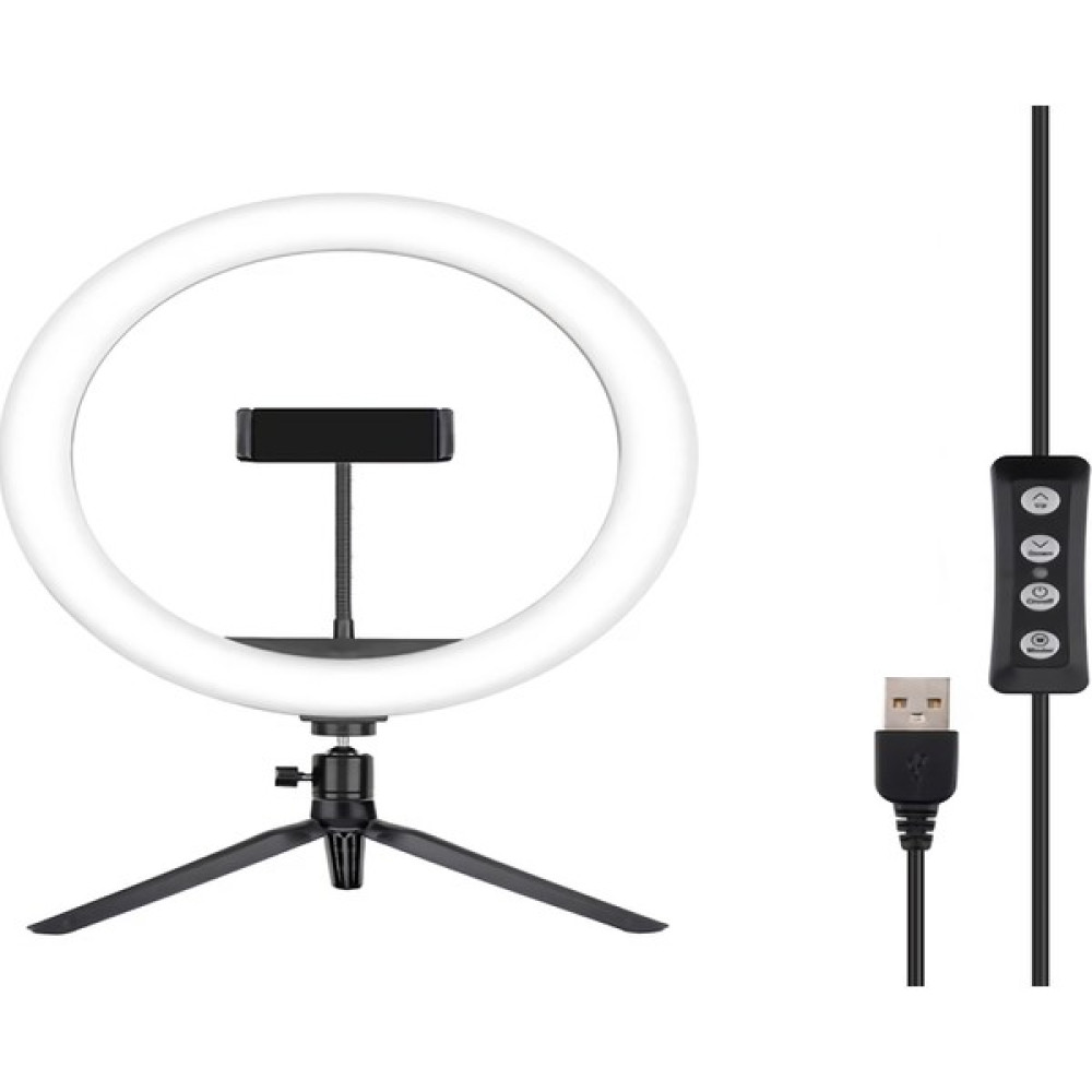 Saywin Masaüstü Youtuber 360° LED Mini Tripod Makyaj Selfie Işığı 8" Halka Video Kamera Aksesuarları Fiyatı