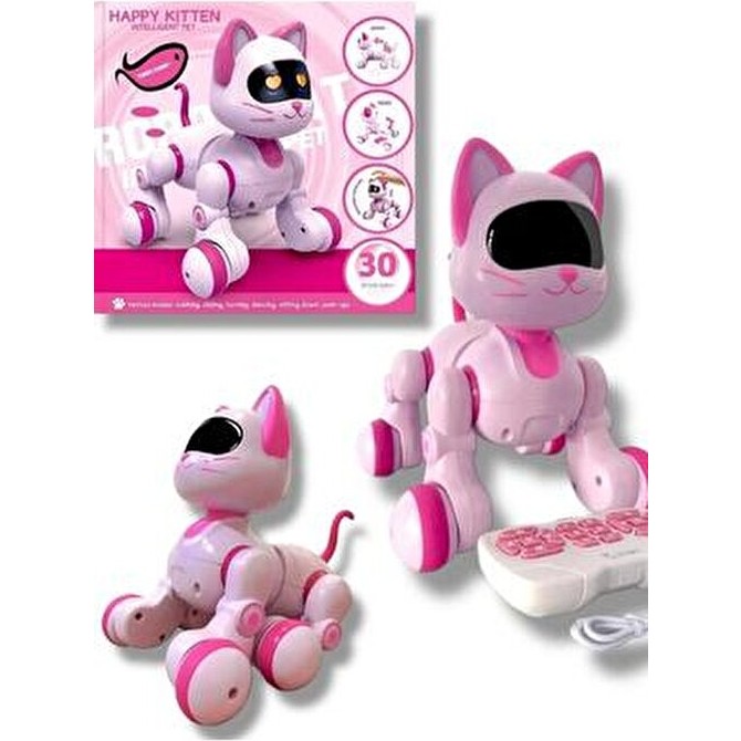 Saze Uzaktan Kumandalı 30 Fonksiyon Akıllı Interaktif Öğretici Robot Oyuncak Kedi - Pembe Anne Bebek Oyuncak Fiyatı