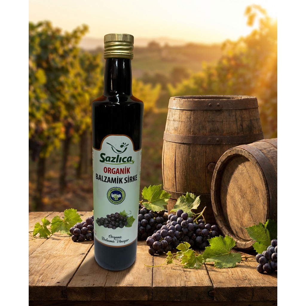 Sazlıca Organik Balzamik Sirke 500 ML Diğer Fiyatı