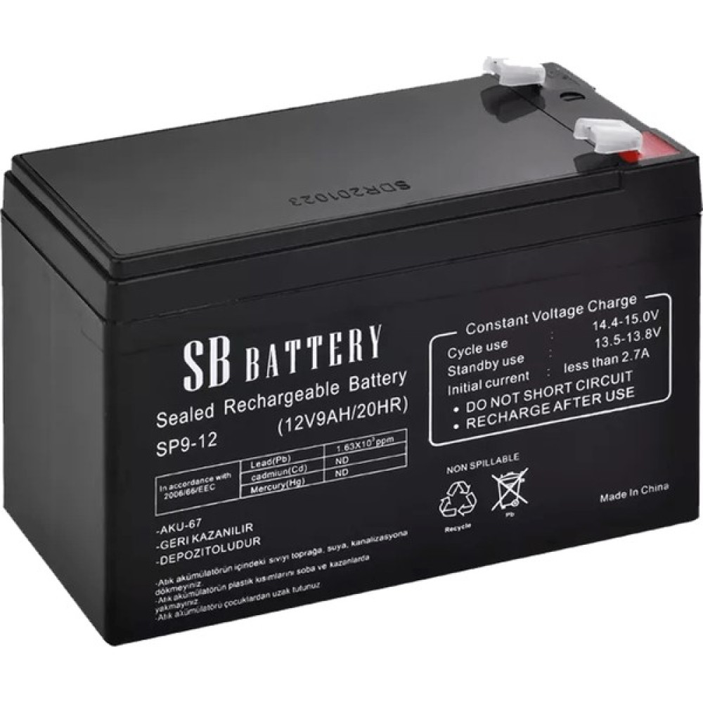 Sb 12V 9AH Kuru Tip Akü Oto Boyaları Fiyatı