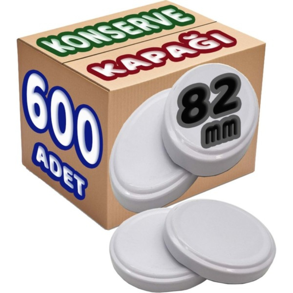 SBK Konserve Kapağı Büyük Standart 82 mm 600 Adet - Şeffaf - 1000 ml Saklama Kapları Fiyatı