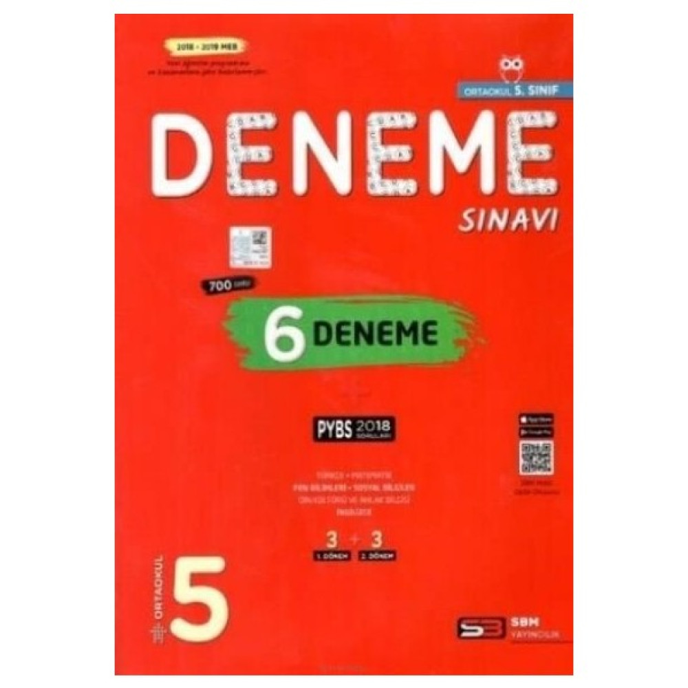 SBM Yayıncılık 5. Sınıf 6 Deneme Kaynak Kitapları Fiyatı