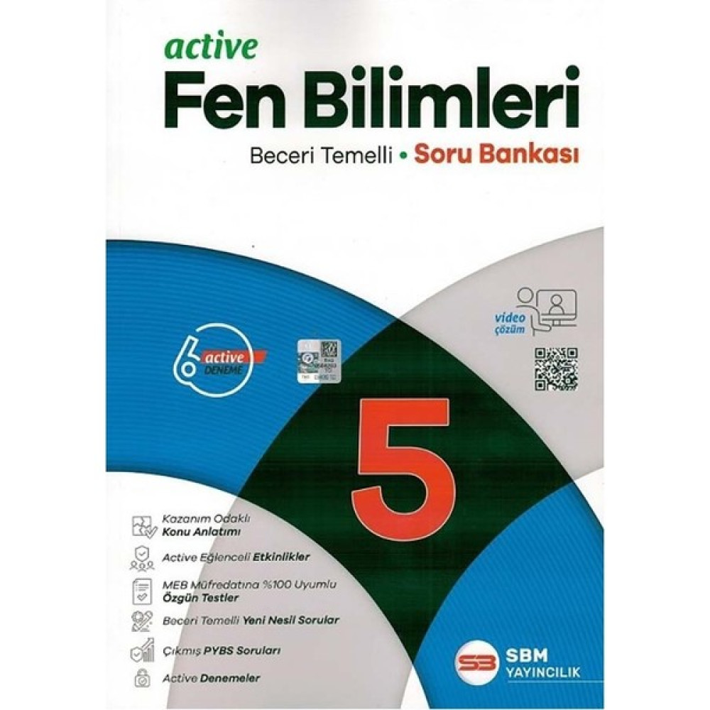SBM Yayınları Sbm  5. Sınıf Active Fen Bilimleri Soru Bankası (Beceri Temelli) Tüm Dersler Fiyatı