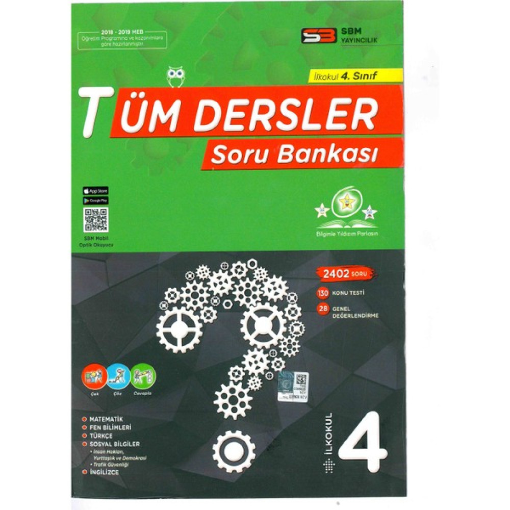 Sbm Yayınları Tüm Dersler Soru Bankası 4. Sınıf Tüm Dersler Fiyatı