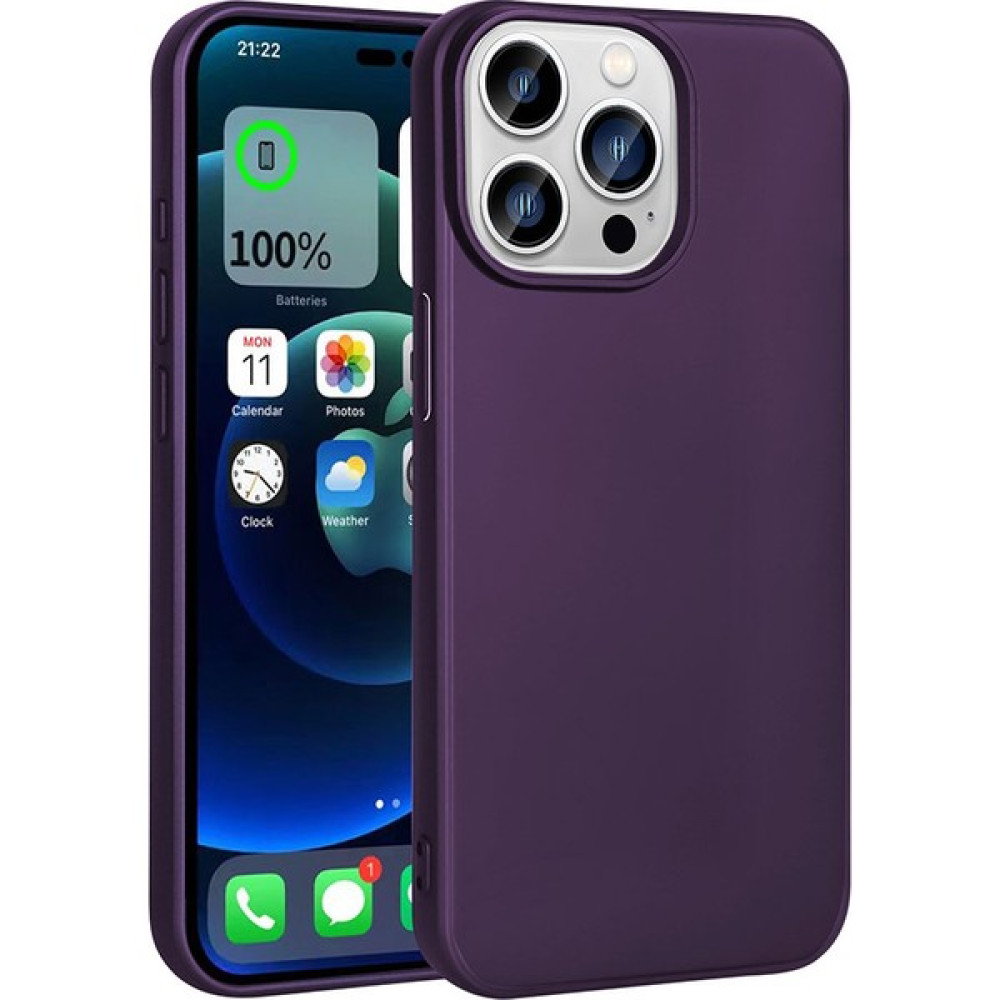 SBY Teknoloji iPhone 15 Pro Max Uyumlu Kılıf Premier Ultra Esnek Silikon Kapak - Derin Mor Cep Telefonu Kılıfı Fiyatı