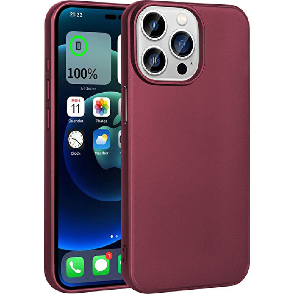 SBY Teknoloji iPhone 15 Pro Max Uyumlu Kılıf Premier Ultra Esnek Silikon Kapak - Mürdüm Cep Telefonu Kılıfı Fiyatı