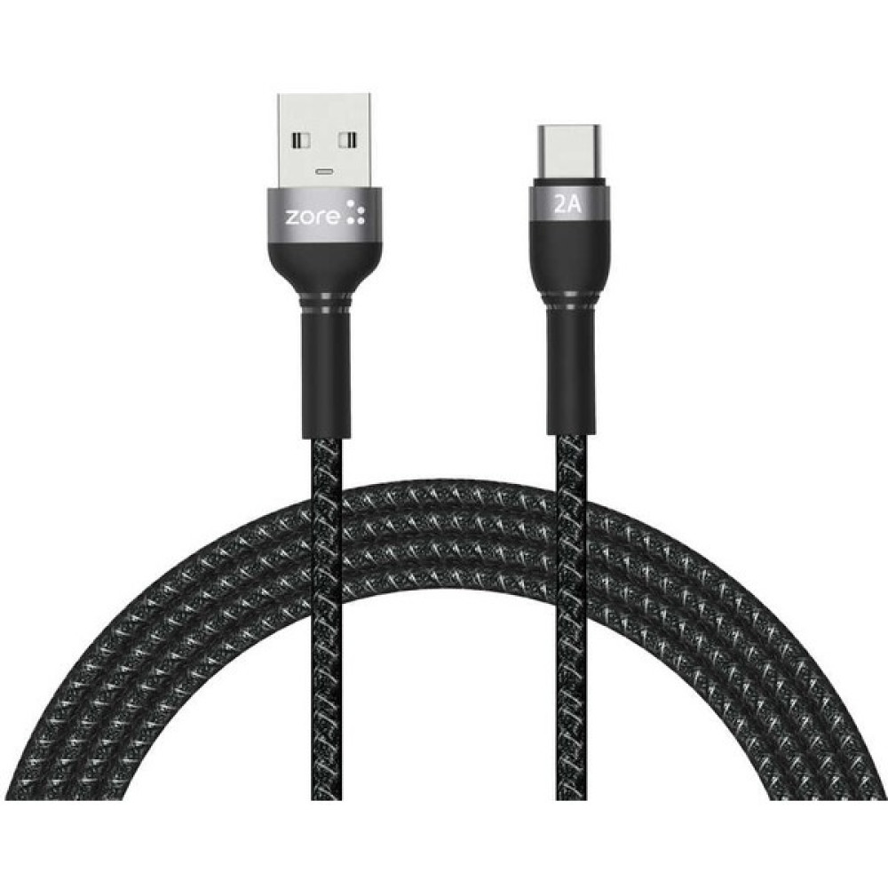 SBY Teknoloji Shira Serisi USB To Type-C Kablo 2 Metre Hızlı Şarj Örgü Kablo - Siyah Cep Telefonu Şarj Cihazı Fiyatı