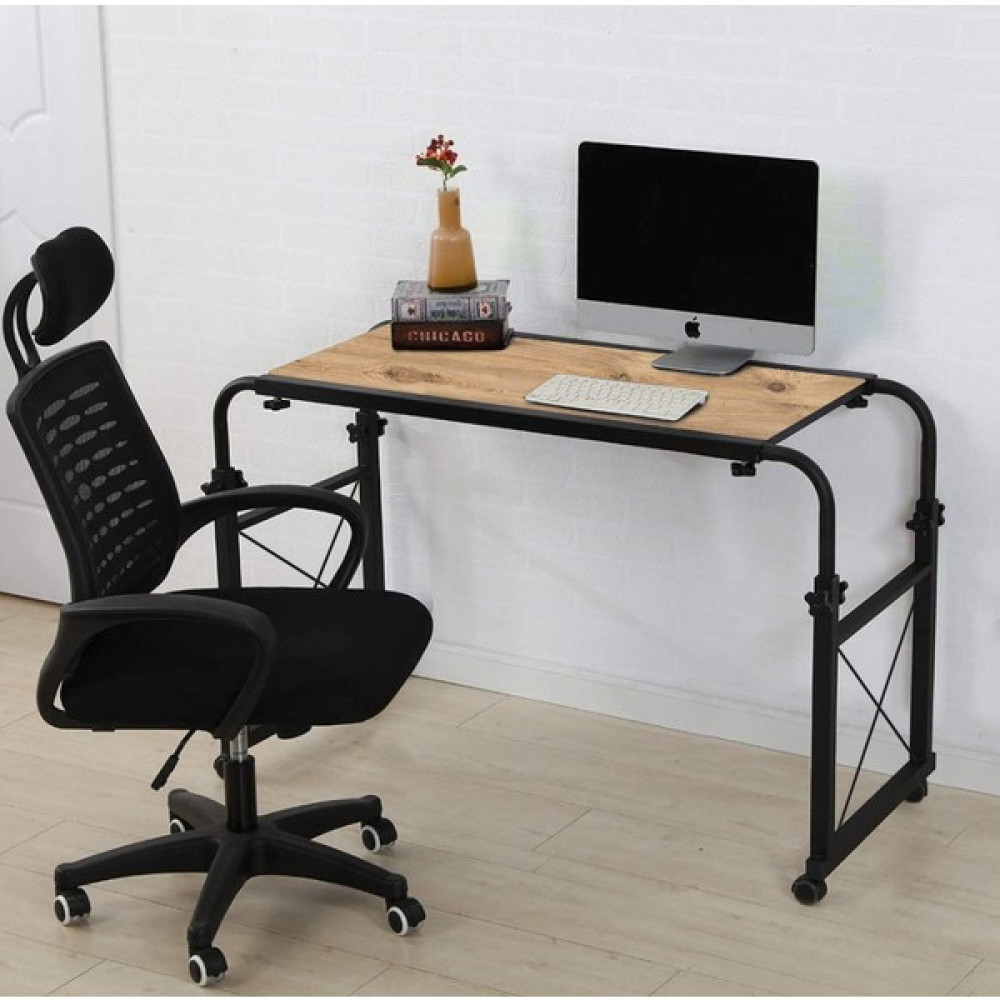 SC Dizayn Genişlik ve Yükseklik Ayarlı Eğim Verilebilen Çalışma Masası - Çam (Tekerli) - 80 x 40 cm - Atlantik Çam Çalışma Masası Fiyatı