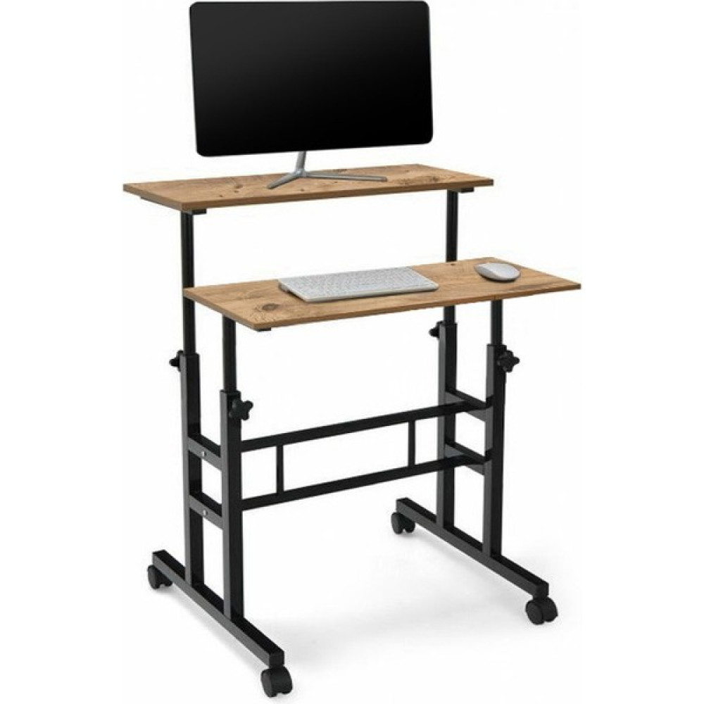 SC Dizayn Yükseklik Ayarlı Bilgisayar/laptop ve Çalışma Masası - Çam 70X60 (Tekerli) - 70 x 60 cm - Atlantik Çam Çalışma Masası Fiyatı