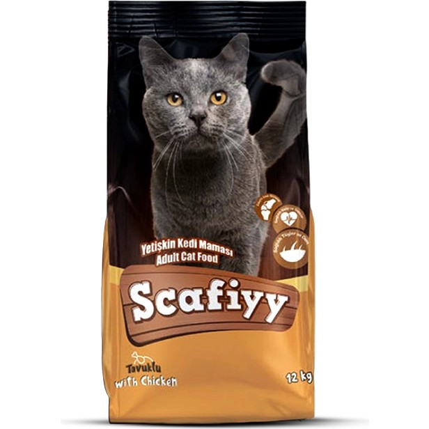 Scafiyy Tavuklu Yetişkin Kedi Maması Ekonomik 15 Kg Kanatlı Eti İçeren Besleyici Mama - 1 Evcil Hayvan Ürünleri Fiyatı