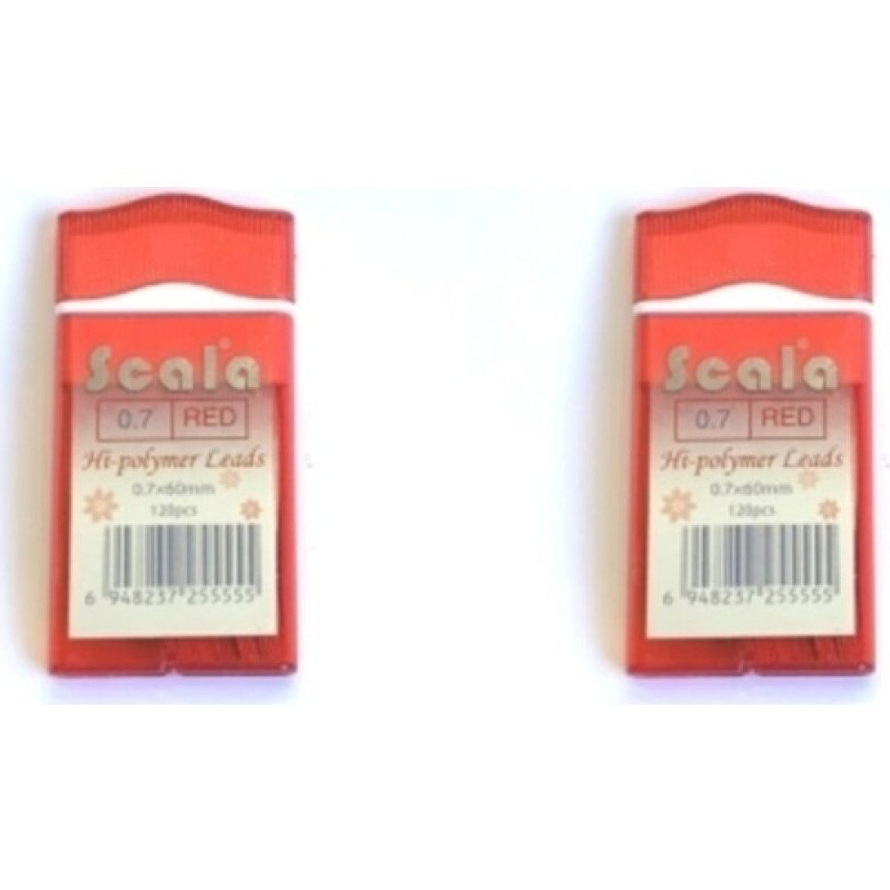 Scala 0.7 mm 120’LI Kırmızı Uç 2 Adet Kurşun Kalem Ucu (Min) Fiyatı