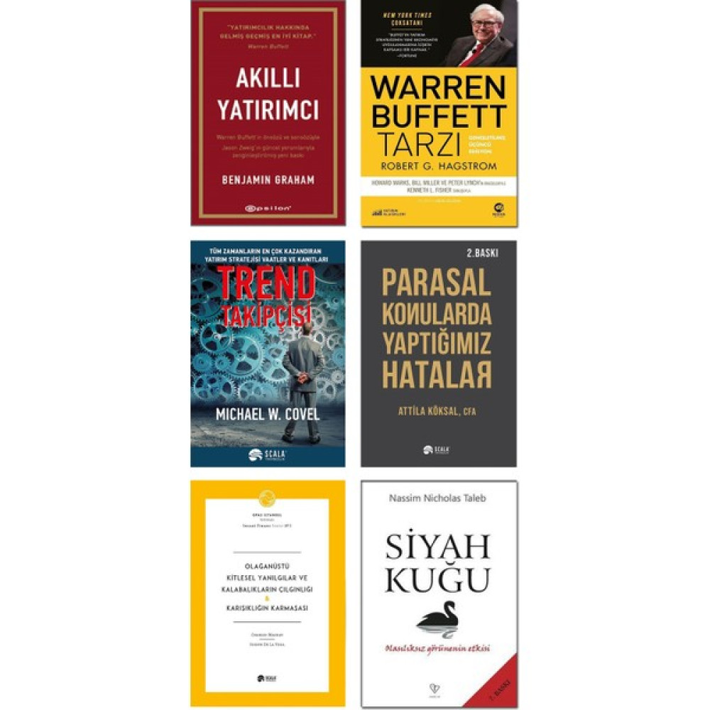Scala Yayıncılık Akıllı Yatırımcı + Warren Buffett Tarzı + Trend Takipçisi + Parasal Konularda Yaptığımız Hatalar + Olağanüstü Kitlesel Yanılgılar ... Ekonomi Pazarlama Kitapları Fiyatı