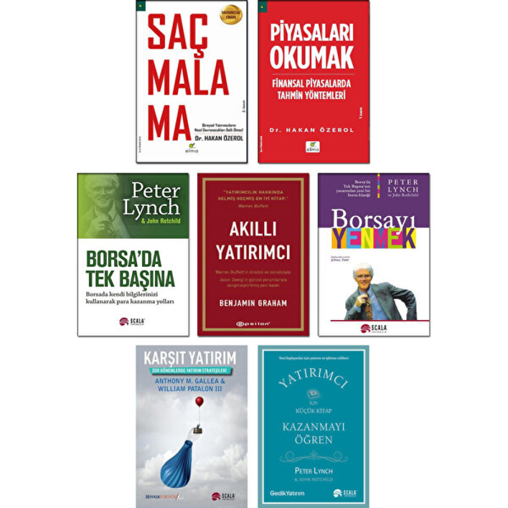 Scala Yayıncılık - Borsa'da Tek Başına + Borsayı Yenmek + Kazanmayı Öğren + Akıllı Yatırımcı + Karşıt Yatırım + Saçmalama + Piyasaları Okumak / 7 K... Muhasebe Finans Kitapları Fiyatı
