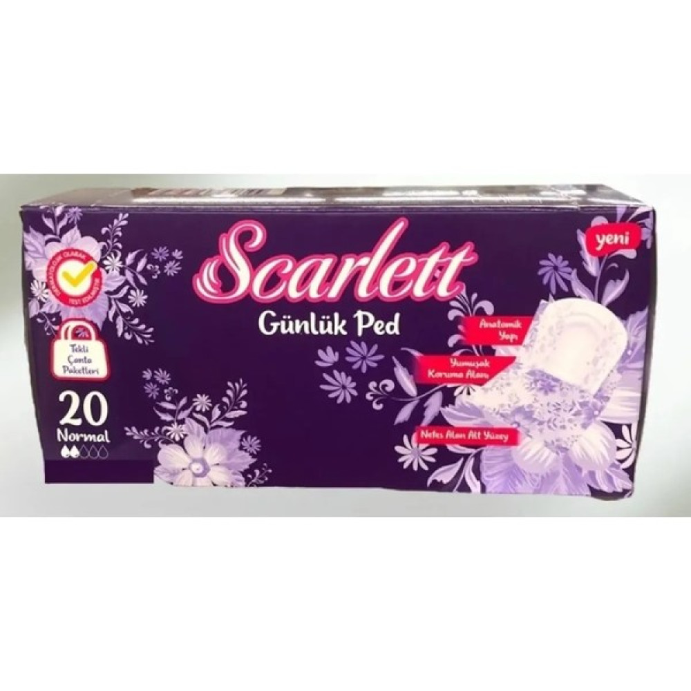 Scarlett Tek Sargılı Günlük Ped Normal 20 Li 5 Adet Oto Boyaları Fiyatı