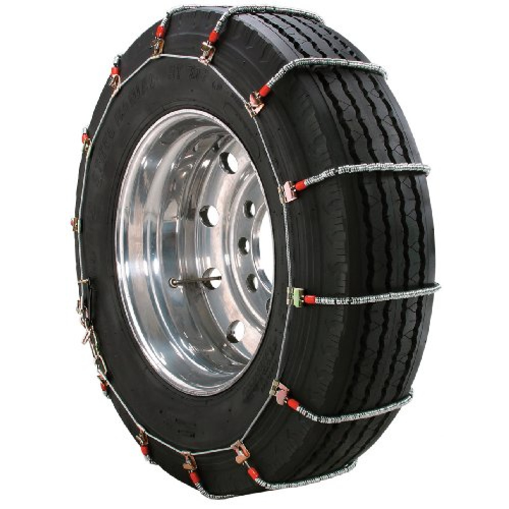 SCC TA1943 Alloy Radial Heavy Duty Truck Singles Tire Traction Chain - Set of 2