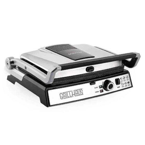 Schafer 9699 Antrasit Grill Haus 6 Adet Pişirme Kapasiteli Teflon Çıkarılabilir Plakalı Izgara ve Tost Makinesi Tost Makineleri Fiyatı