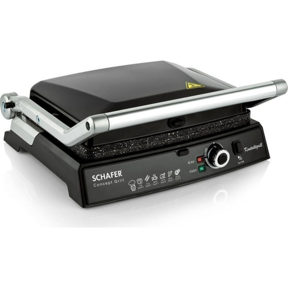 Schafer Concept Grıll Tost Makinesi-1 Prç.-Siyah - Siyah Tost Makineleri Fiyatı