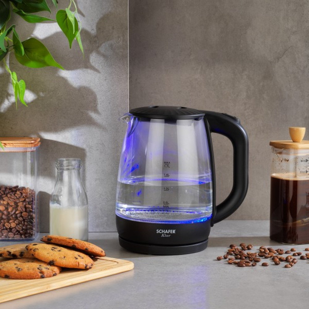 Schafer Klar Elektrikli Su Isıtıcı (Kettle)-Siyah - Siyah Su Isıtıcıları / Kettle Fiyatı