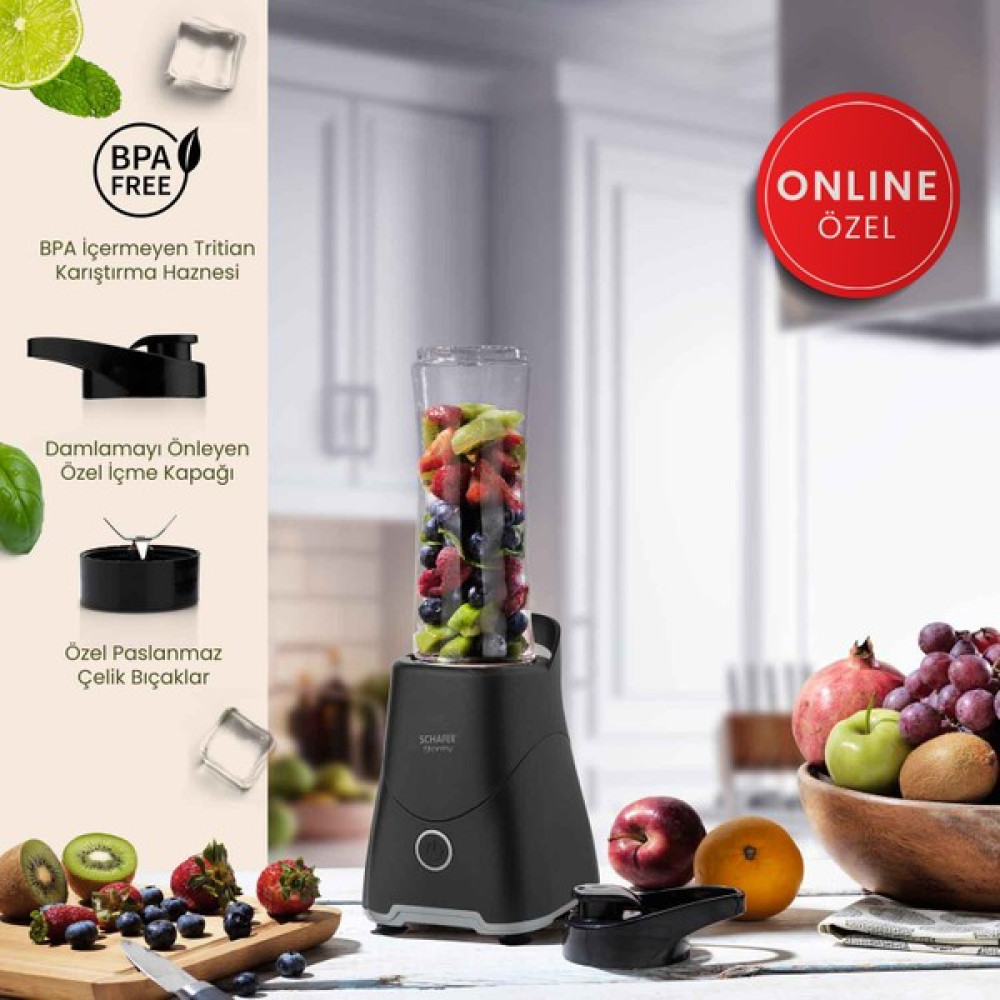 Schafer Stormy Kişisel Blender Antrasit Blenderler Fiyatı