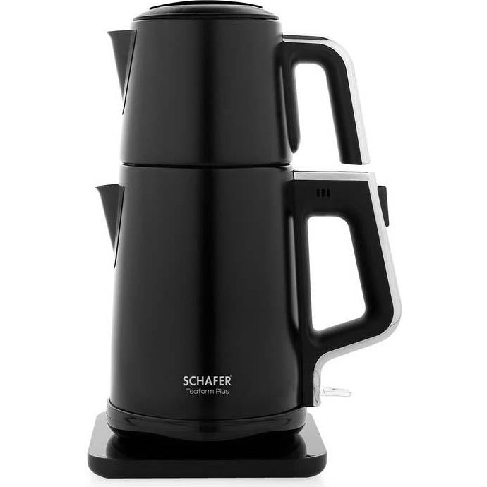 Schafer Teaform Plus Elektrikli Çay Makinesi 0,8 L Çelik Siyah Renkli Şık Tasarım Çay Makineleri Fiyatı