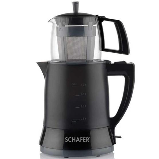 Schafer Teefan 1650 W 0.7 lt Demleme 1.9 lt Su Isıtma Kapasitesi Çay Makinesi Siyah Çay Makineleri Fiyatı