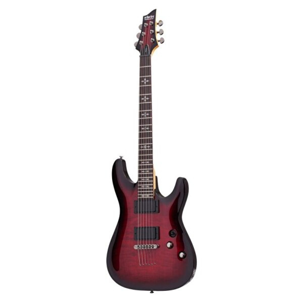 Schecter Demon-6 Crimson Red Burst Elektro Gitar Elektro Gitarlar Fiyatı