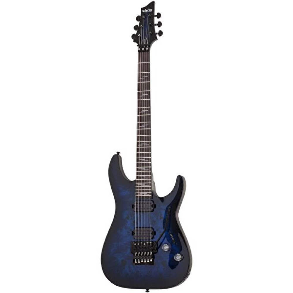 Schecter Omen Elite-6 FR See Thru Blue Elektro Gitar Elektro Gitarlar Fiyatı