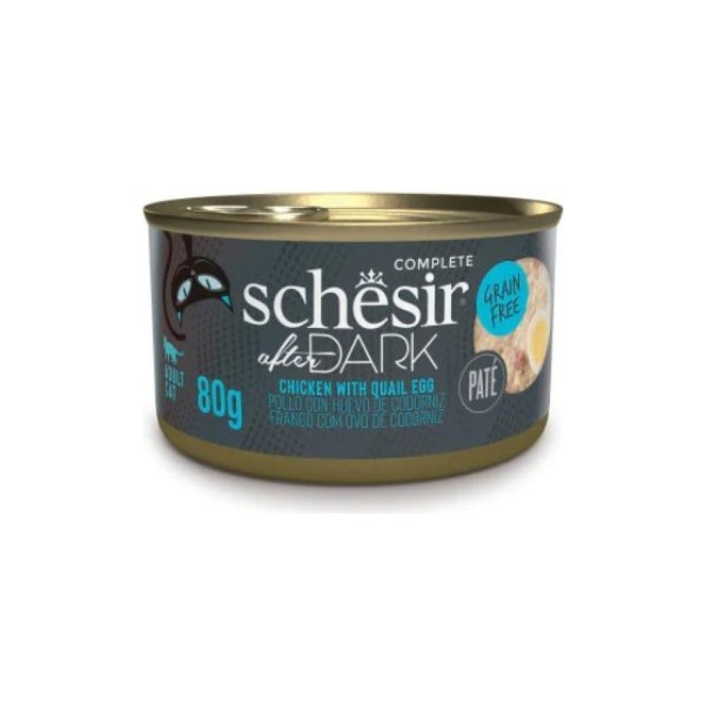 Schesir After Dark Pate Tavuklu ve Bıldırcın Yumurtalı Yetişkin Kedi Konservesi 80 gr Evcil Hayvan Ürünleri Fiyatı