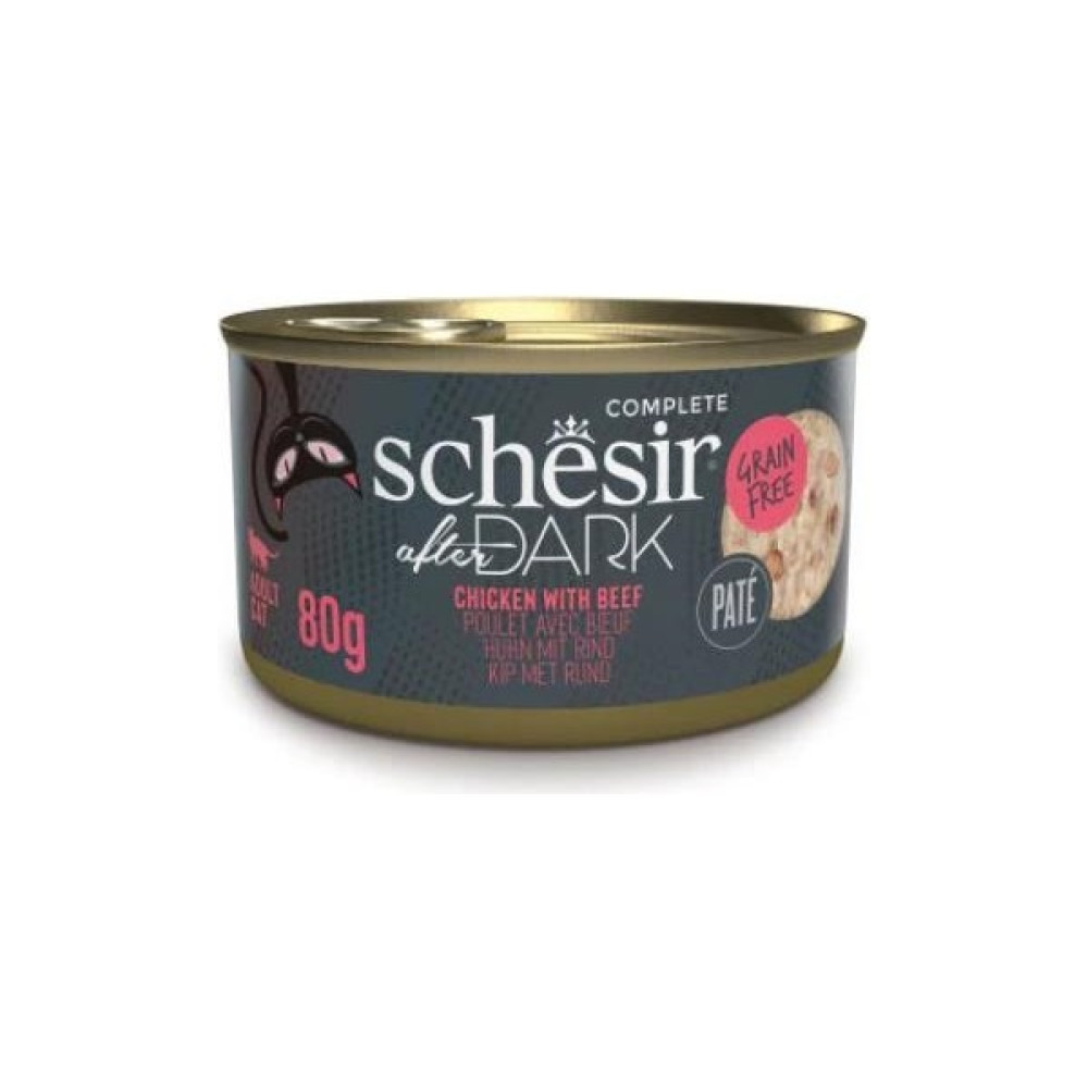 Schesir After Dark Pate Tavuklu ve Sığır Etli Yetişkin Kedi Konservesi 80 gr Evcil Hayvan Ürünleri Fiyatı