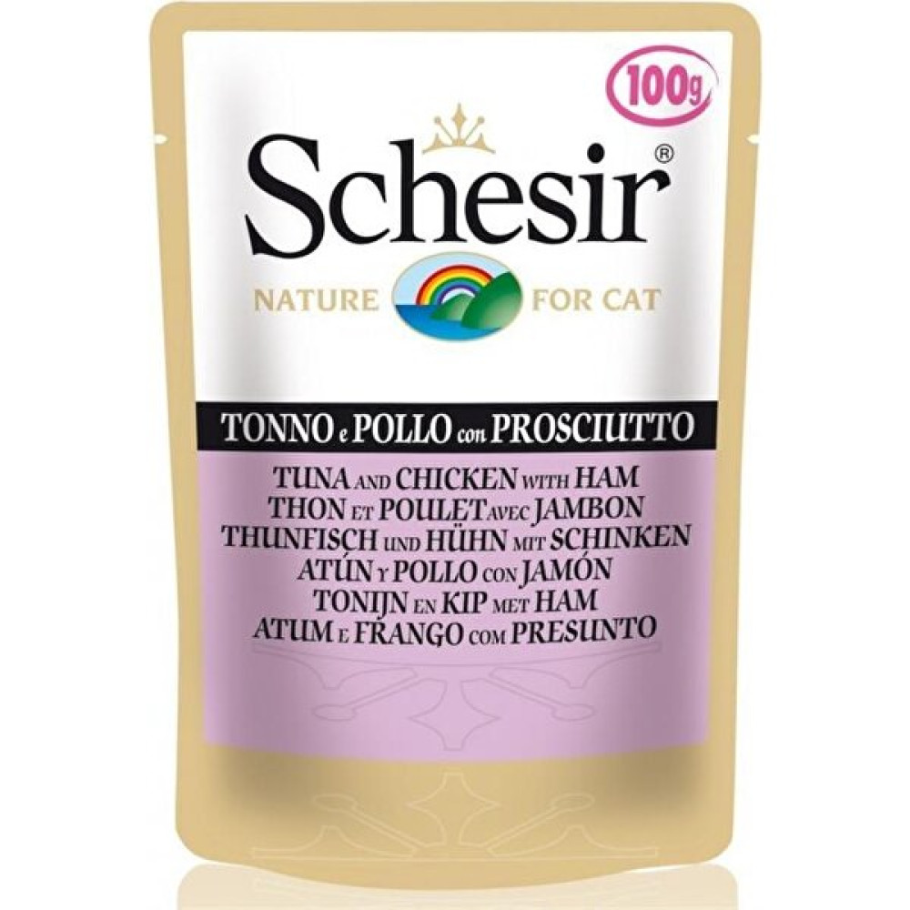 Schesir Pouch Tavuklu Jambonlu Yetişkin Kedi Konservesi 100 gr x 6 Adet - 1 Evcil Hayvan Ürünleri Fiyatı