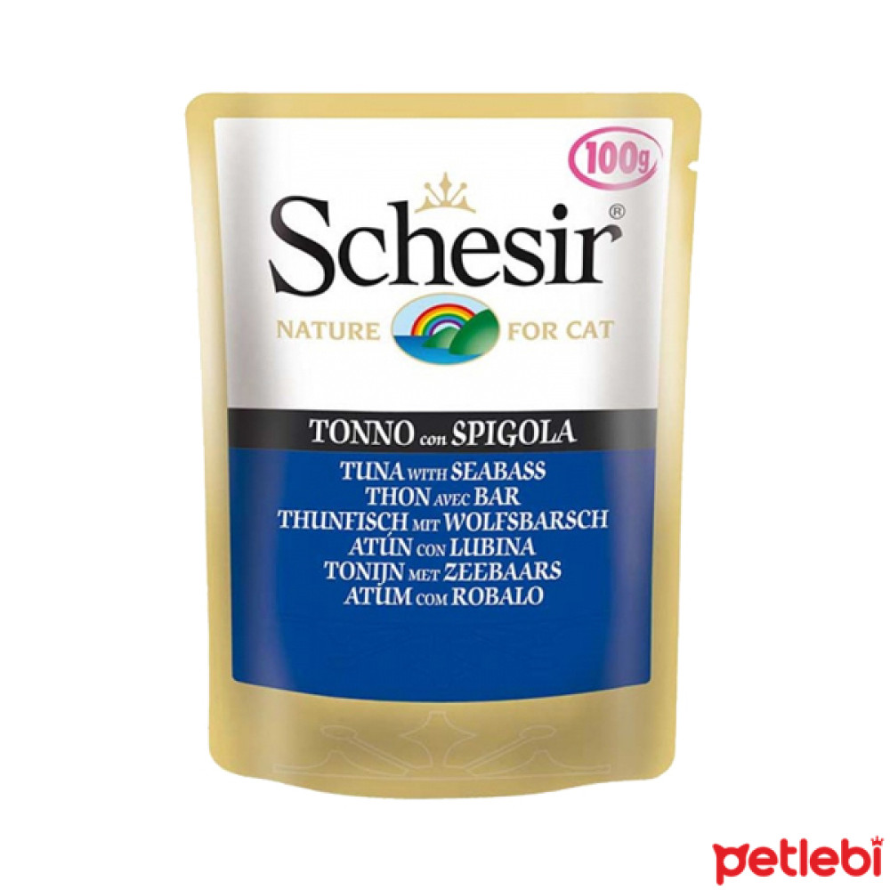 Schesir Pouch Ton Balıklı ve Levrekli Kedi Konservesi 100gr Evcil Hayvan Ürünleri Fiyatı