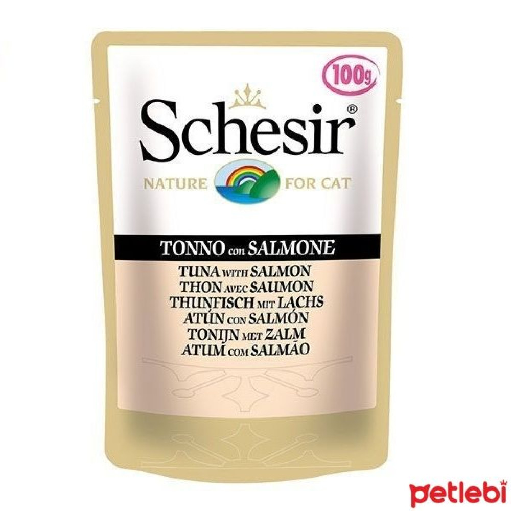 Schesir Pouch Ton Balıklı ve Somonlu Kedi Konservesi 100gr Evcil Hayvan Ürünleri Fiyatı