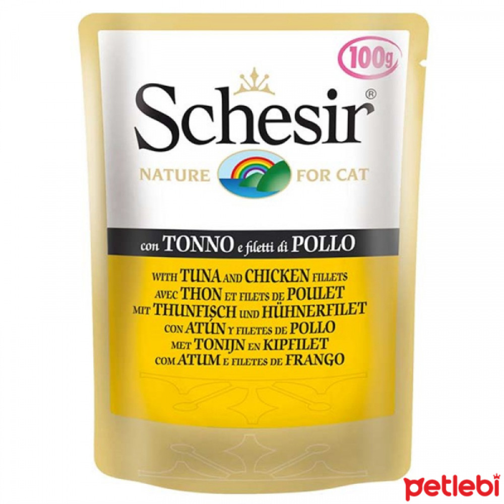 Schesir Pouch Ton Balıklı ve Tavuklu Kedi Konservesi 100gr Evcil Hayvan Ürünleri Fiyatı