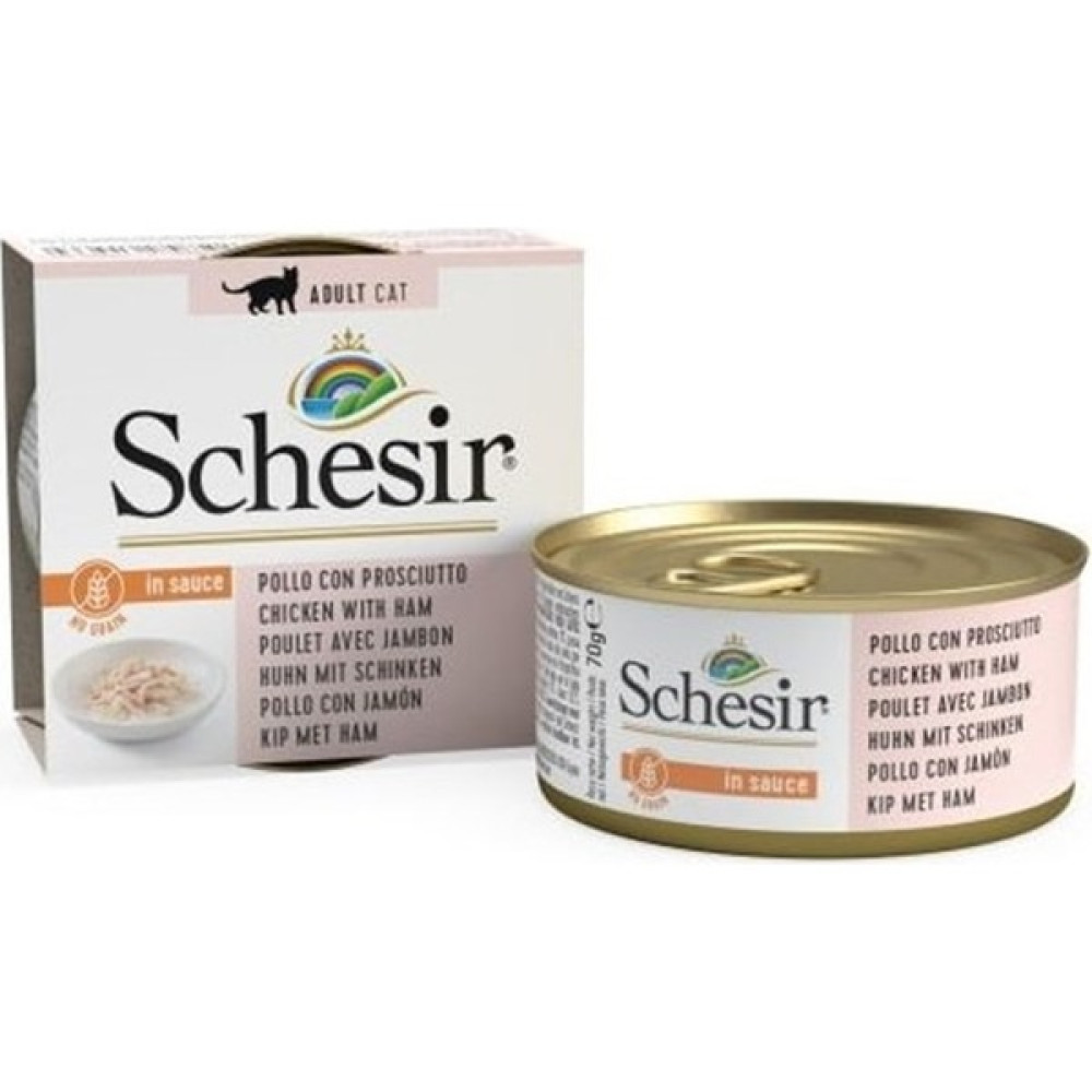 Schesir Soslu Tavuklu ve Jambonlu 70 G Kedi Konservesi Skt: 01/2025 Evcil Hayvan Ürünleri Fiyatı