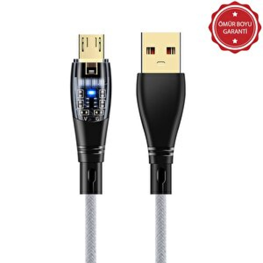 ScHitec Schitec 6a 120w Usba To Micro 1metre Hızlı Data Ve Şarj Kablosu Beyaz Ömür Boyu Garanti Yk232b Cep Telefonu Kablosu Fiyatı