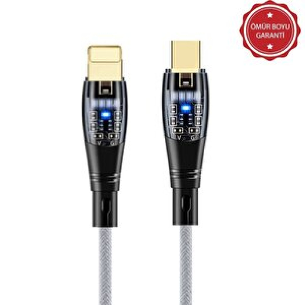 ScHitec Schitec 6a 20w Type-c To Lightning 1metre Hızlı Data Ve Şarj Kablosu Beyaz Ömür Boyu Garanti Yk255b Cep Telefonu Kablosu Fiyatı