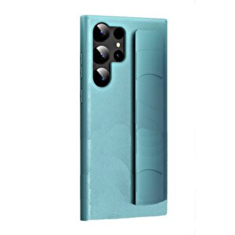 ScHitec Schitec Samsung Galaxy S24 Ultra Uyumlu Premium Case Parmak Askılı Telefon Kılıfı Açık Mavi Cep Telefonu Kılıfı Fiyatı