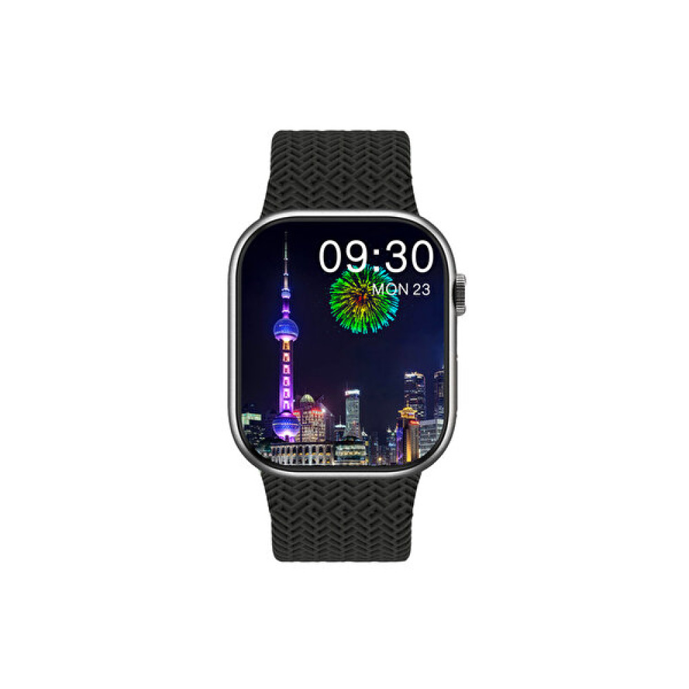 ScHitec Watch HK9 Pro Plus Amoled Ekran Android iOs HarmonyOs Uyumlu Siyah Akıllı Saat Akıllı Saat Fiyatı