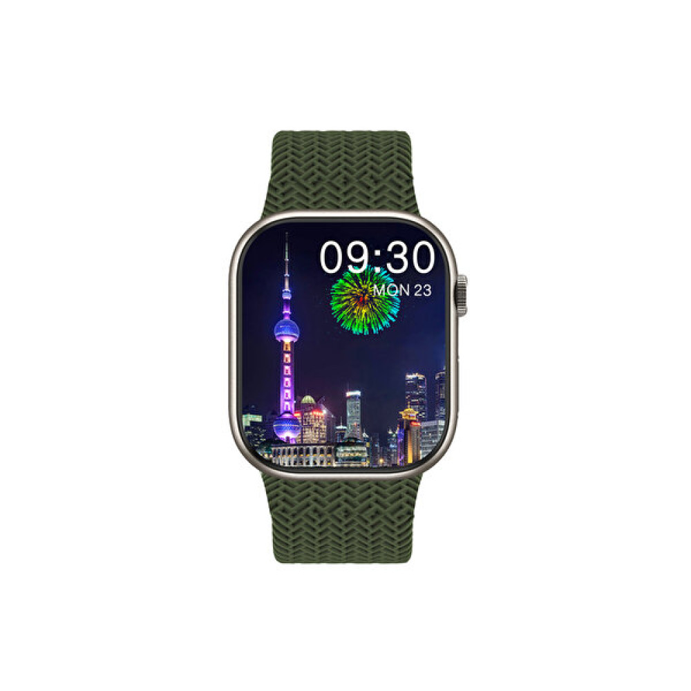 ScHitec Watch HK9 Pro Plus Amoled Ekran Android iOs HarmonyOs Uyumlu Yeşil Akıllı Saat Akıllı Saat Fiyatı