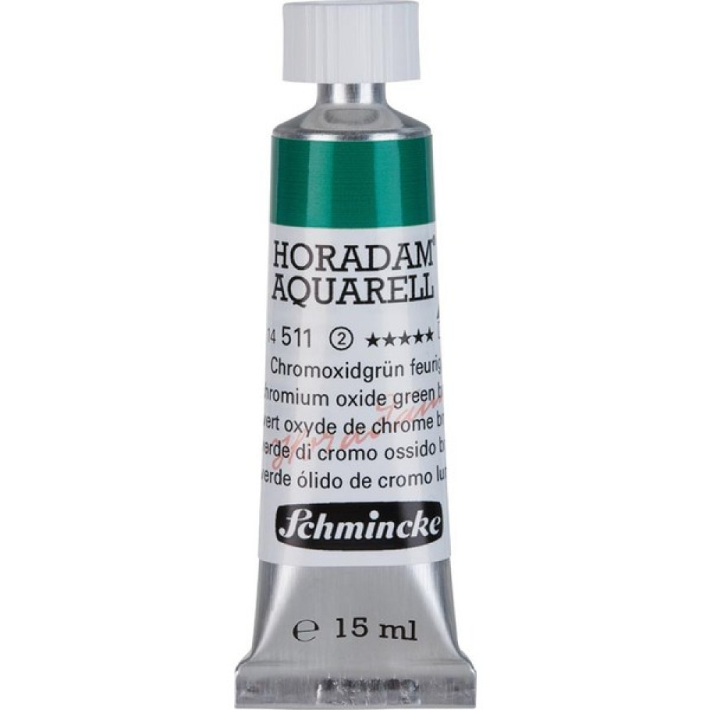 Schmincke : Horadam Aquarell Artist : Tüp Sulu Boya : 15 ml : Seri 2 : 511 Chromium Oxide Green Brilliant Sulu Boya Fiyatı