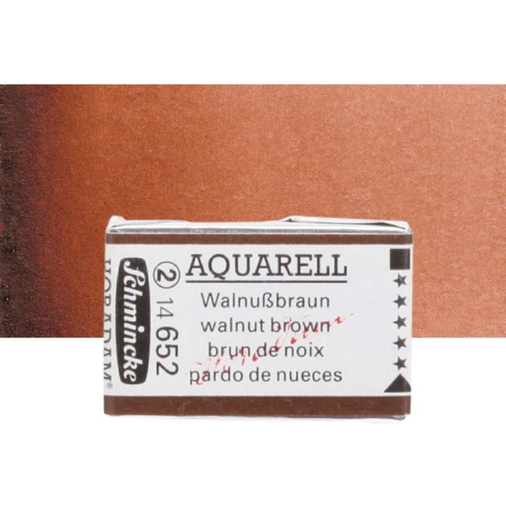 Schmincke Horadam Aquarell Tam Tablet Sulu Boya Walnut Brown 652 S.2 - Renkli - Standart Sulu Boya Fiyatı